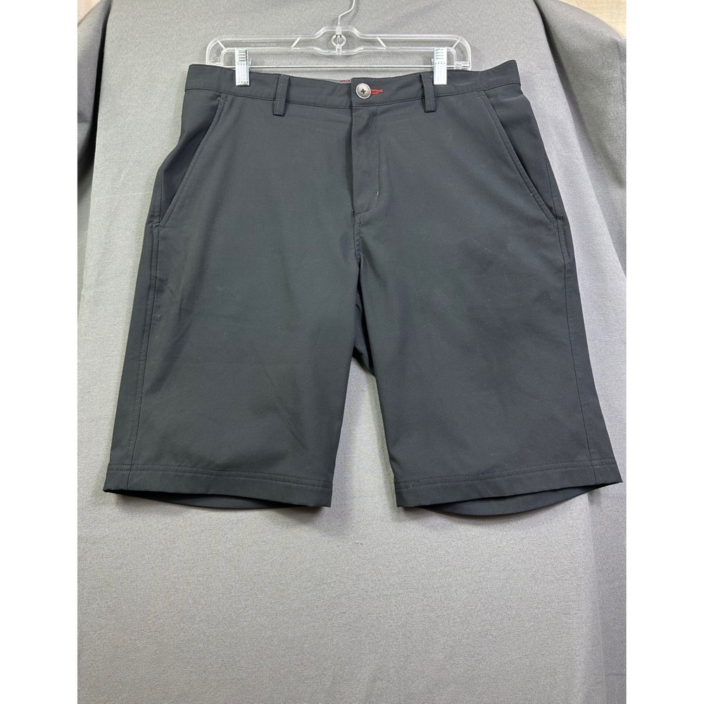 QOR Men's‎ Performance Golf Shorts Charcoal Gray Technical Stretch Size 34